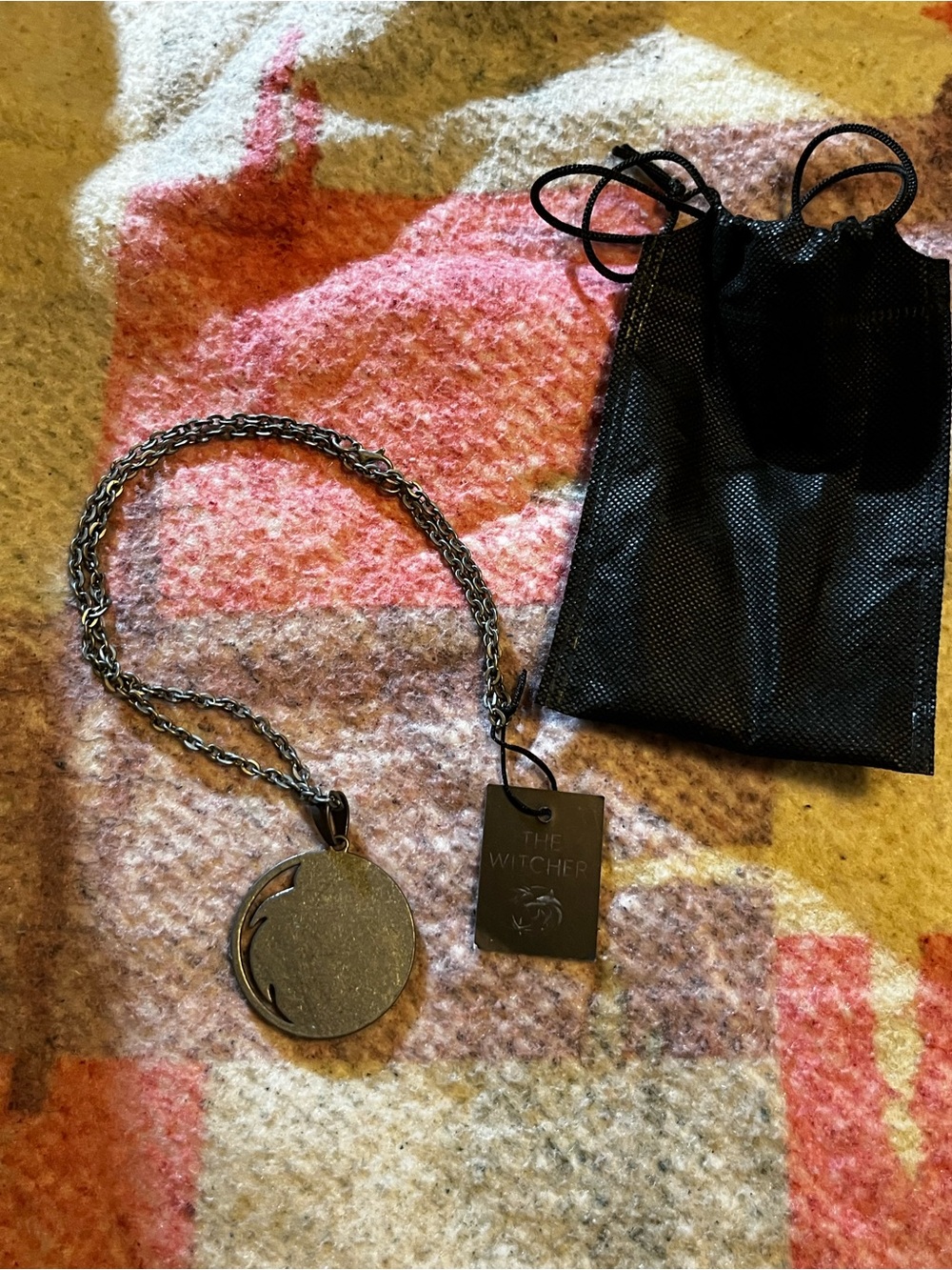 The Witcher Silver-Tone Medallion Necklace - Round Pendant